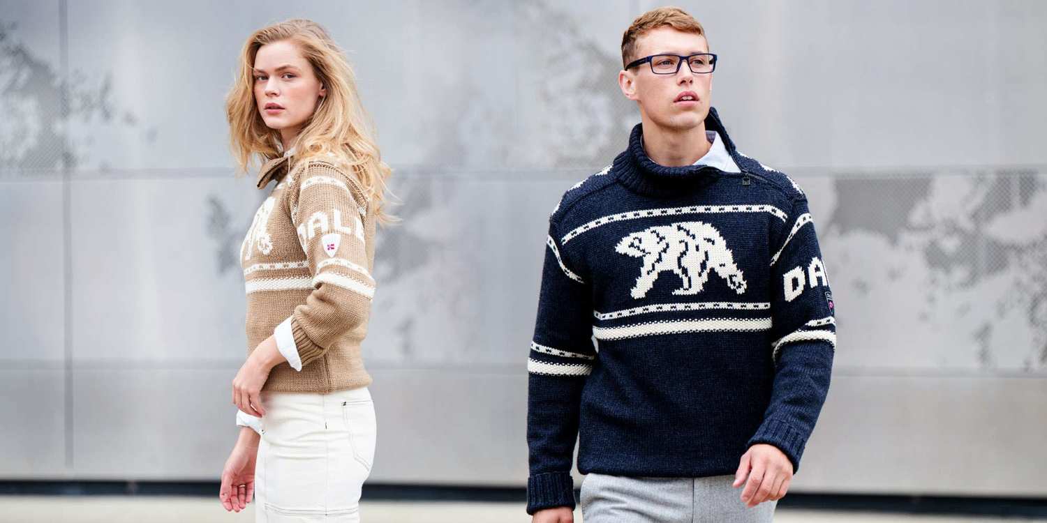 Norwegian design - wool sweaters from Dale of Norway