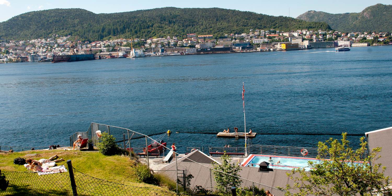 Neighborhoods in Bergen city centre - Nordnes seawater pool
