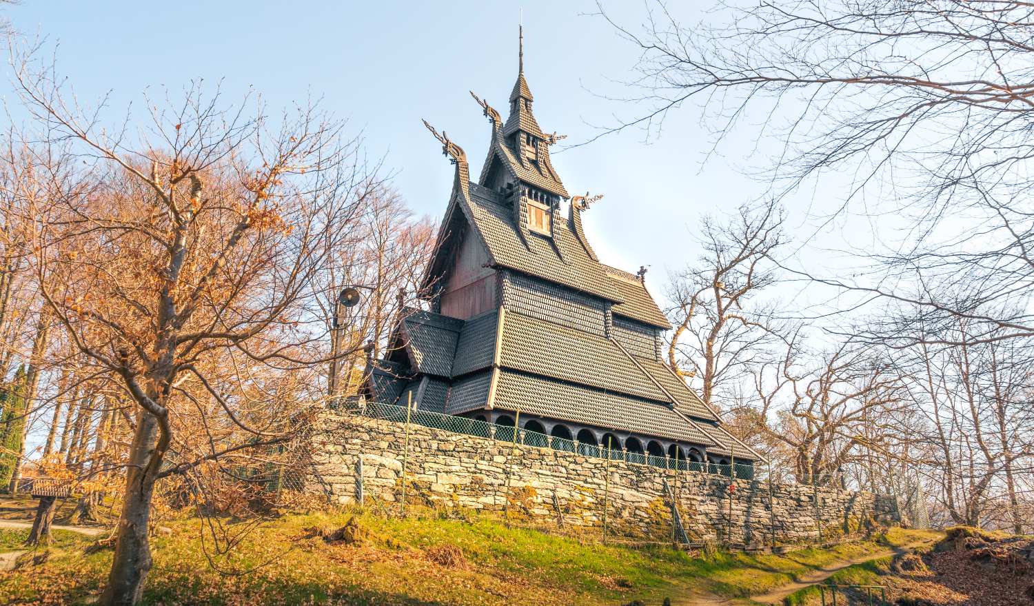 Fantoft Stave Church - a popular place to visit