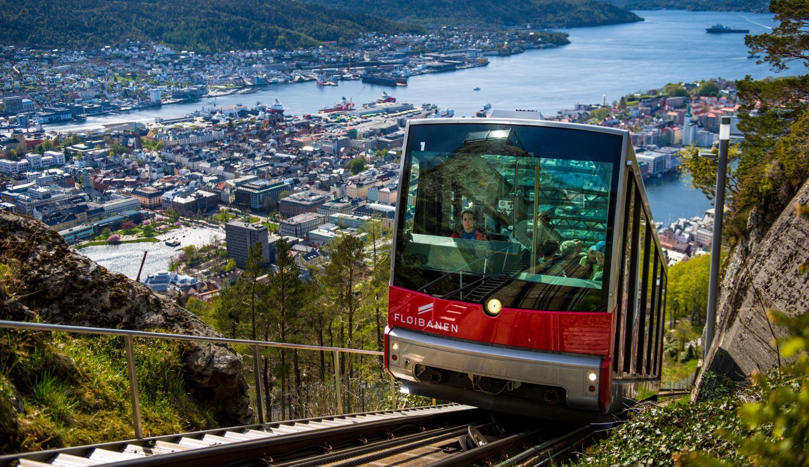 Fløibanen Funicular Bergen Norway