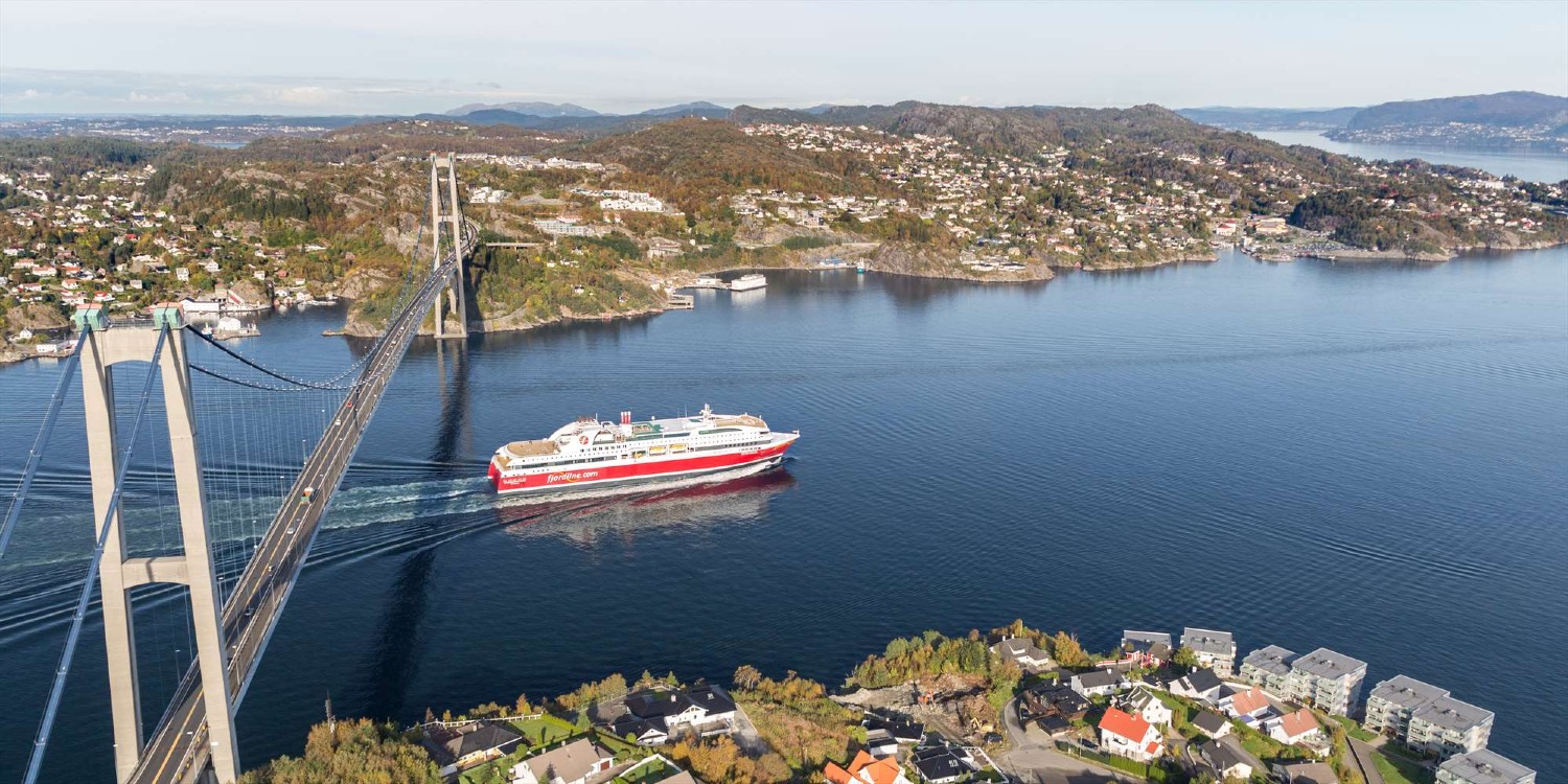 Kristiansand - Bergen - Fjord line from Stavanger