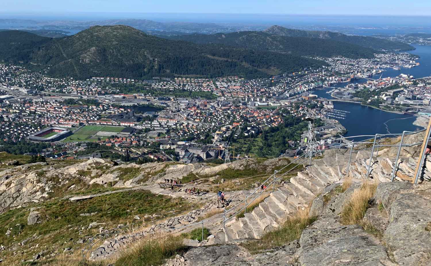 Mountain hike in Bergen and Mount Ulriken