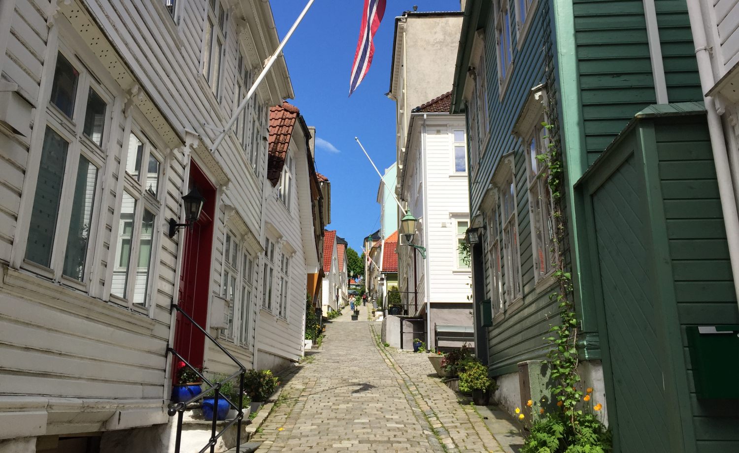 Charming streets in Bergen - ideal for pictures
