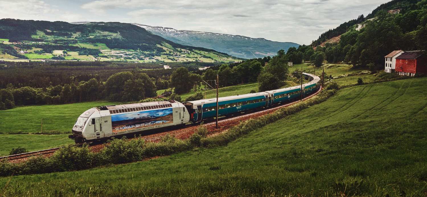 The train Bergensbanen between Bergen and Oslo