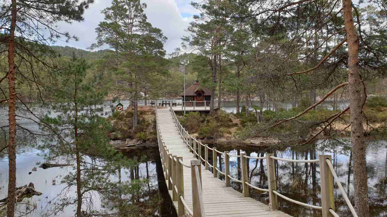Fin plass å grille på biltur fra Bergen til Austevoll