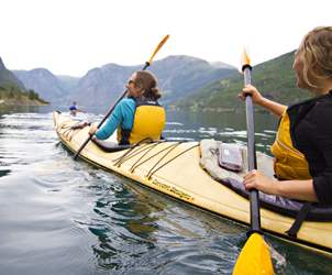 Kayaking in the Sognefjord
