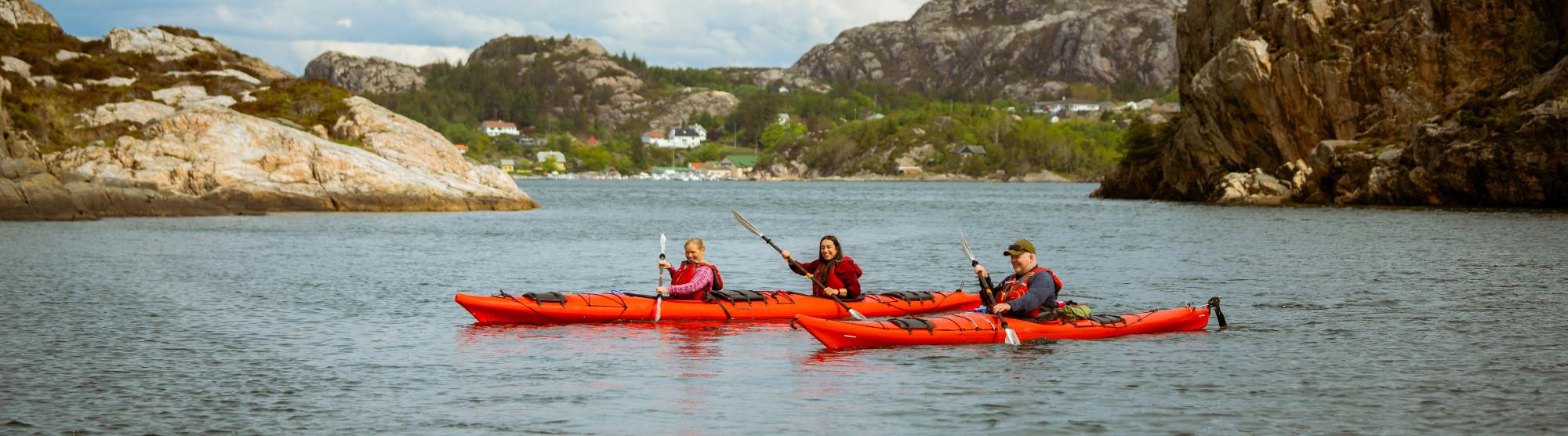 Kayaking in the fjords