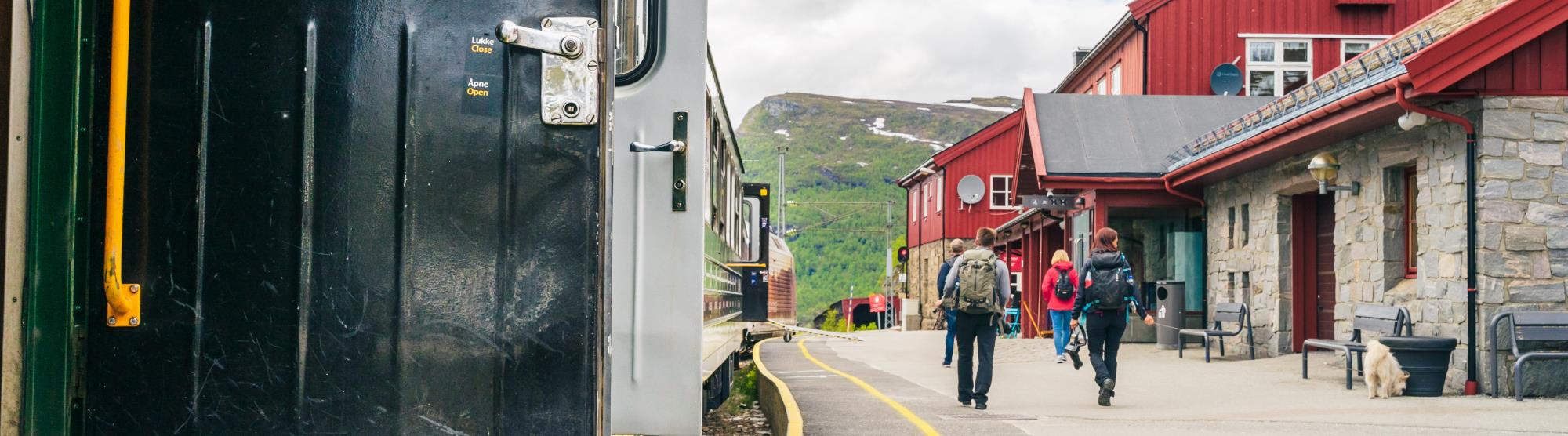 The end (or beginning) point for the Flåm Railway