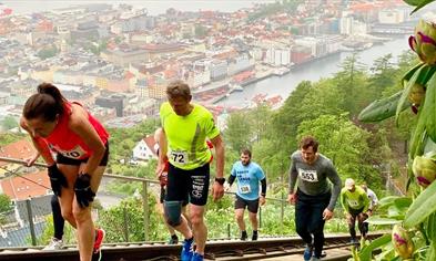 The Fløibanen Uphill Race 2025