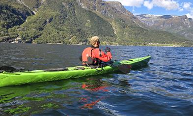 Guided Sea Kayak Tour from Tyssedal on the Hardangerfjord