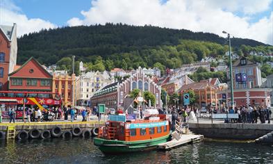 Beffen at the departure point at the Fish Market