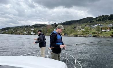 Fishing from the boat