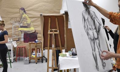 Tegne- og malekurs 3:  Menneskekroppen og portrettet - lær å se!  Kveldskurs, onsdager våren 2026