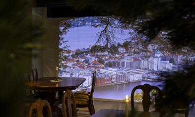 Eat with a view of Bergen