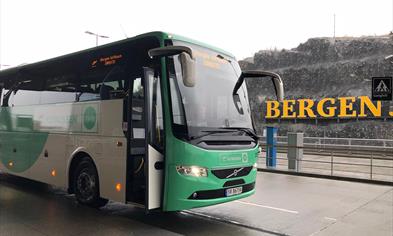 The Airport bus outside the Airport