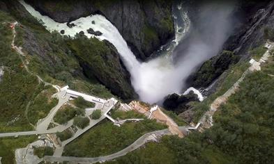 Vøringsfossen seen from above