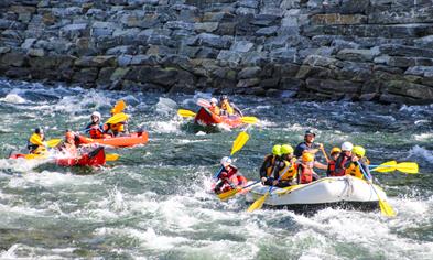 Family rafting