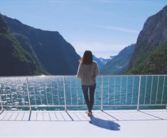 A view of the fjord on the Norway in a Nutshell tour