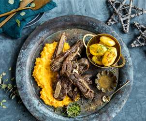 The traditional Norwegian Christmas dish called Pinnekjøtt