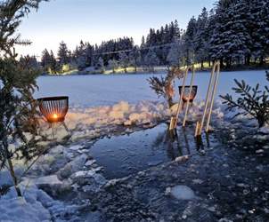 Swimming in winter in Bergen