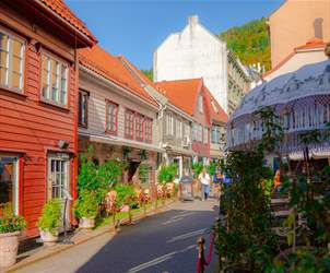 Skostredet street in Bergen city center