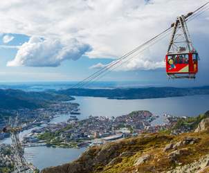 Thumbnail for Bergen from above