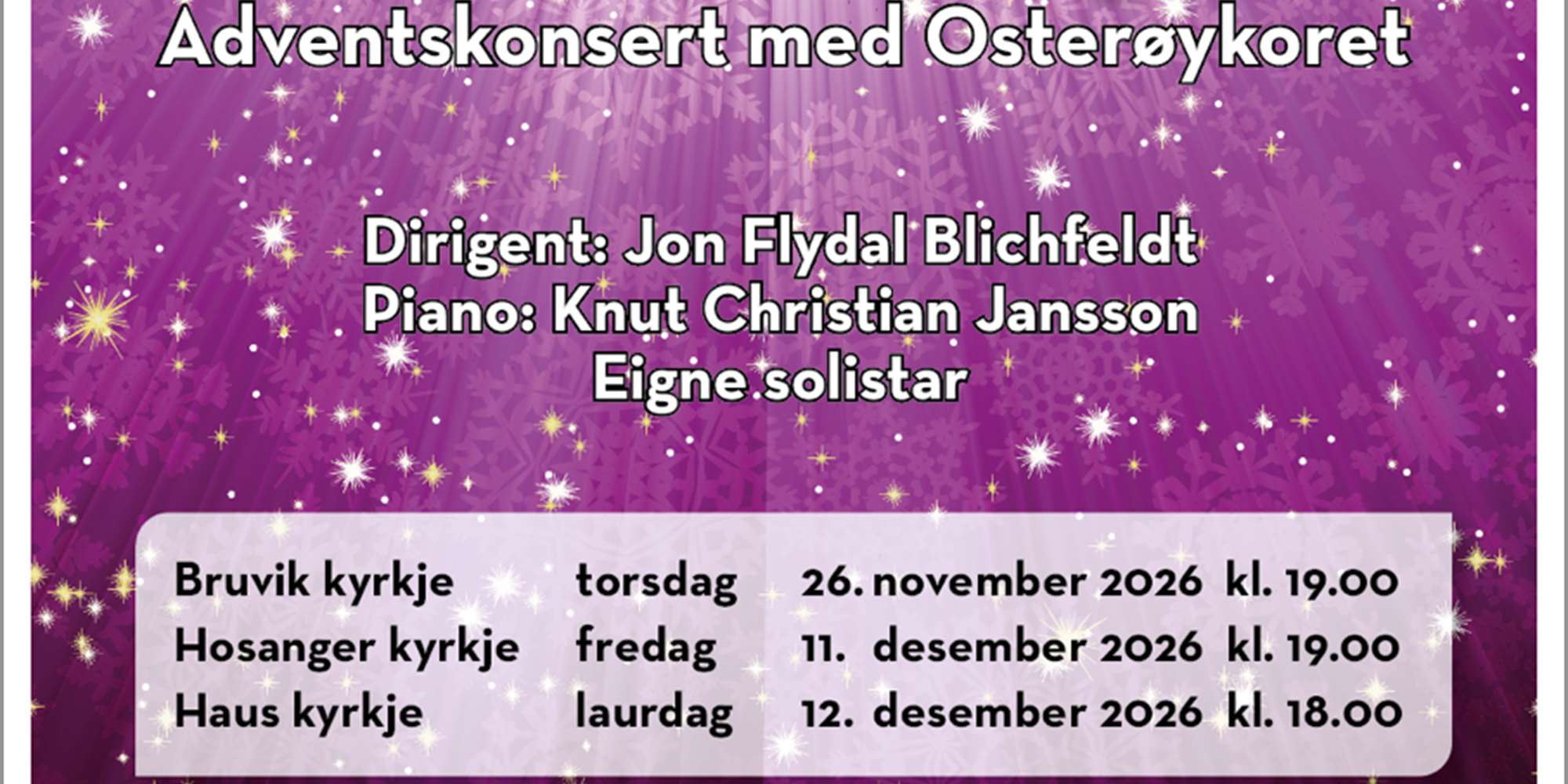 Adventskonsert med Osterøykoret