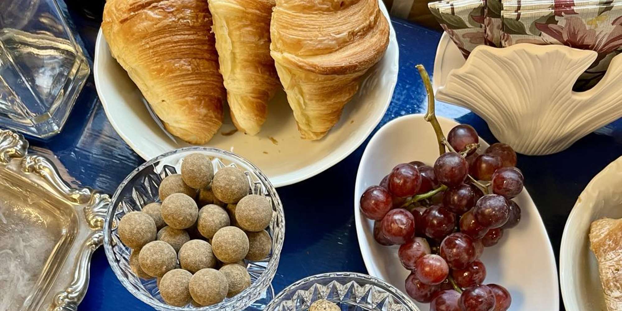 Complimentary coffee and croissants will wait for you