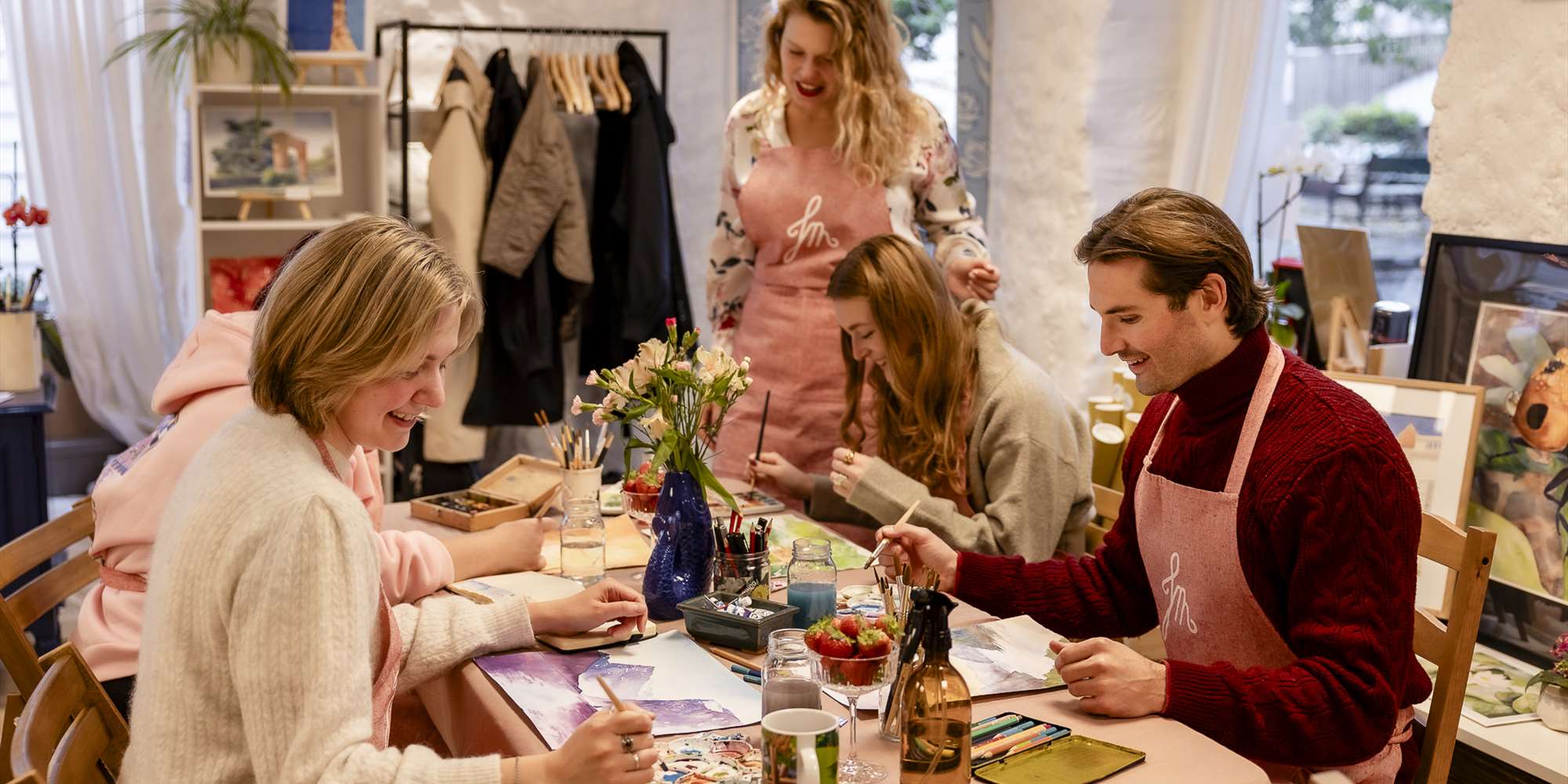 Event is designed for both beginners and those that already painted with watercolor