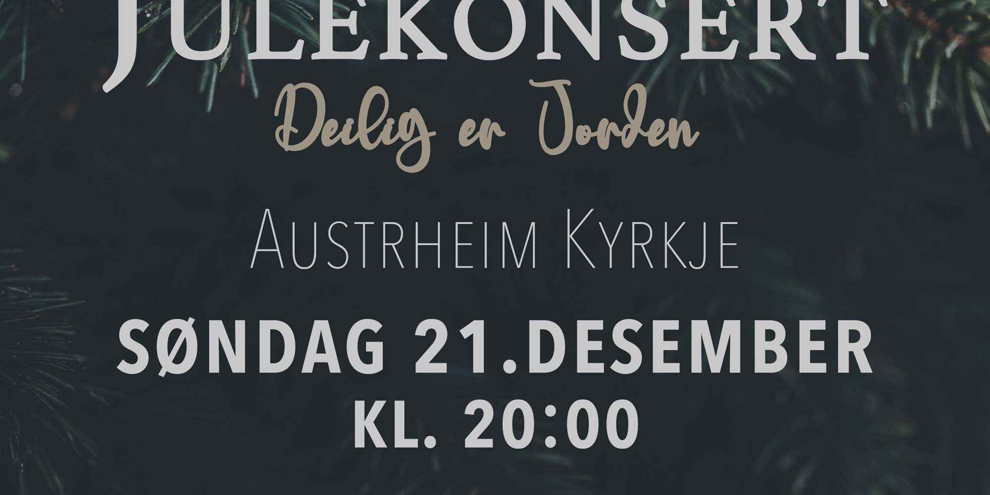 Deilig er Jorden - Julekonsert