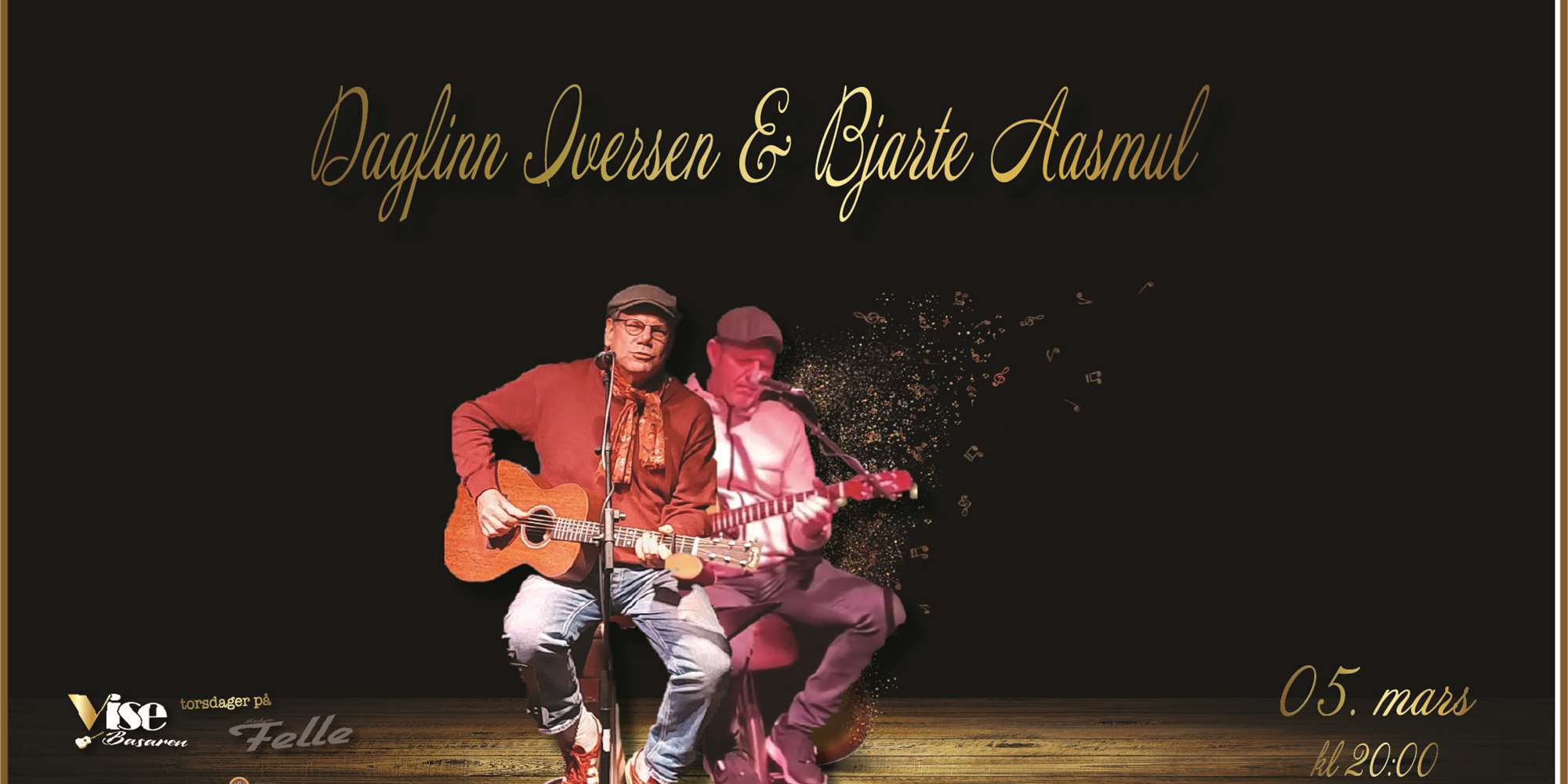 Dagfinn Iversen og Bjarte Aasmul til ViseBasaren