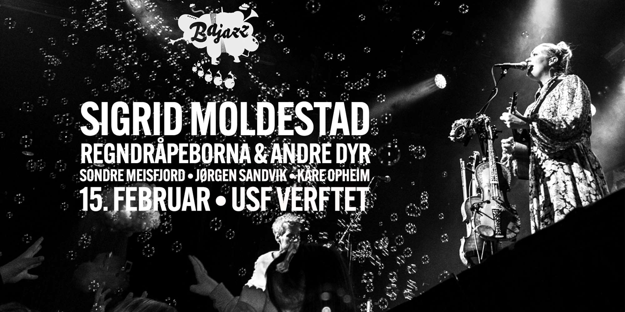 BAJAZZ: SIGRID MOLDESTAD - REGNDRÅPEBORNA & ANDRE DYR