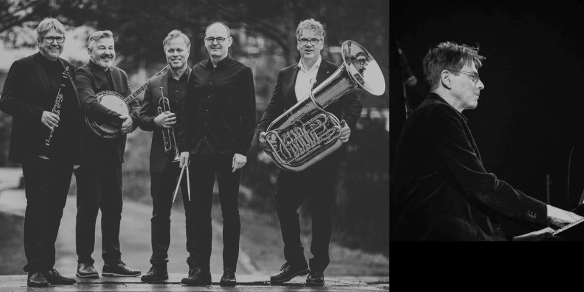 Morten Gunnar Larsen (Piano) og Louisiana Washboard Five