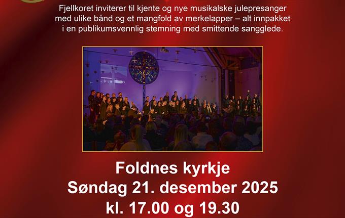 Fjellkoret Julekonsert 2025 kl 1700