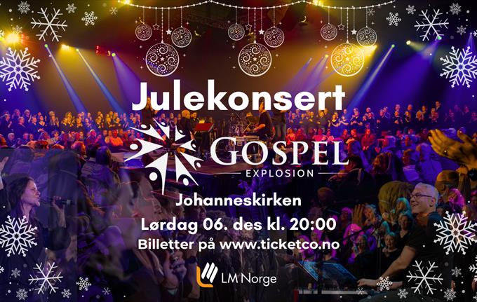 Christmas concert with Gospel Explosion Bergen at 20:00!