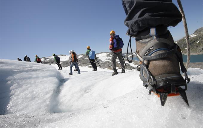 Guided glacier hiking