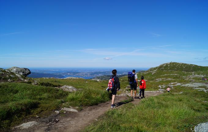 Ulriken - Fløyen ("vidden")