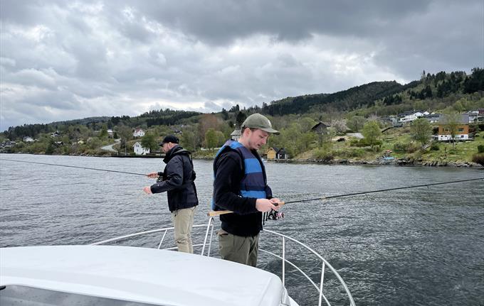Fishing from the boat