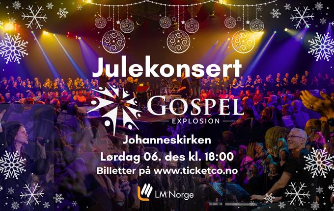 Christmas concert with Gospel Explosion Bergen at 18:00