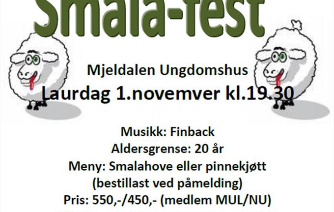 Smalafest 1. november kl 19:30