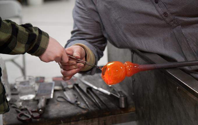 Glassblåsing for barn