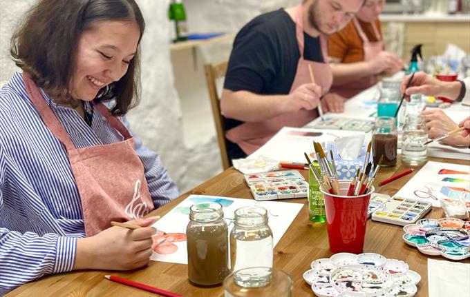 Event is designed for both beginners and those that already painted with watercolor