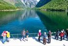 A view from the fjord cruise on the Nærøyfjord