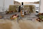Choose between sea trout, cured ham or vegetarian plate