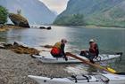 Course in sea paddling with kayak