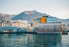 The harbor with Mount Ulriken in the background