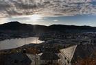 A view of Bergen from Fjellveien