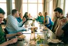 Happy participants on the food tour: A taste of Bergen