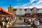 Outside at the Fish Market in Bergen
