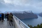 Stegastein viewpoint in winter